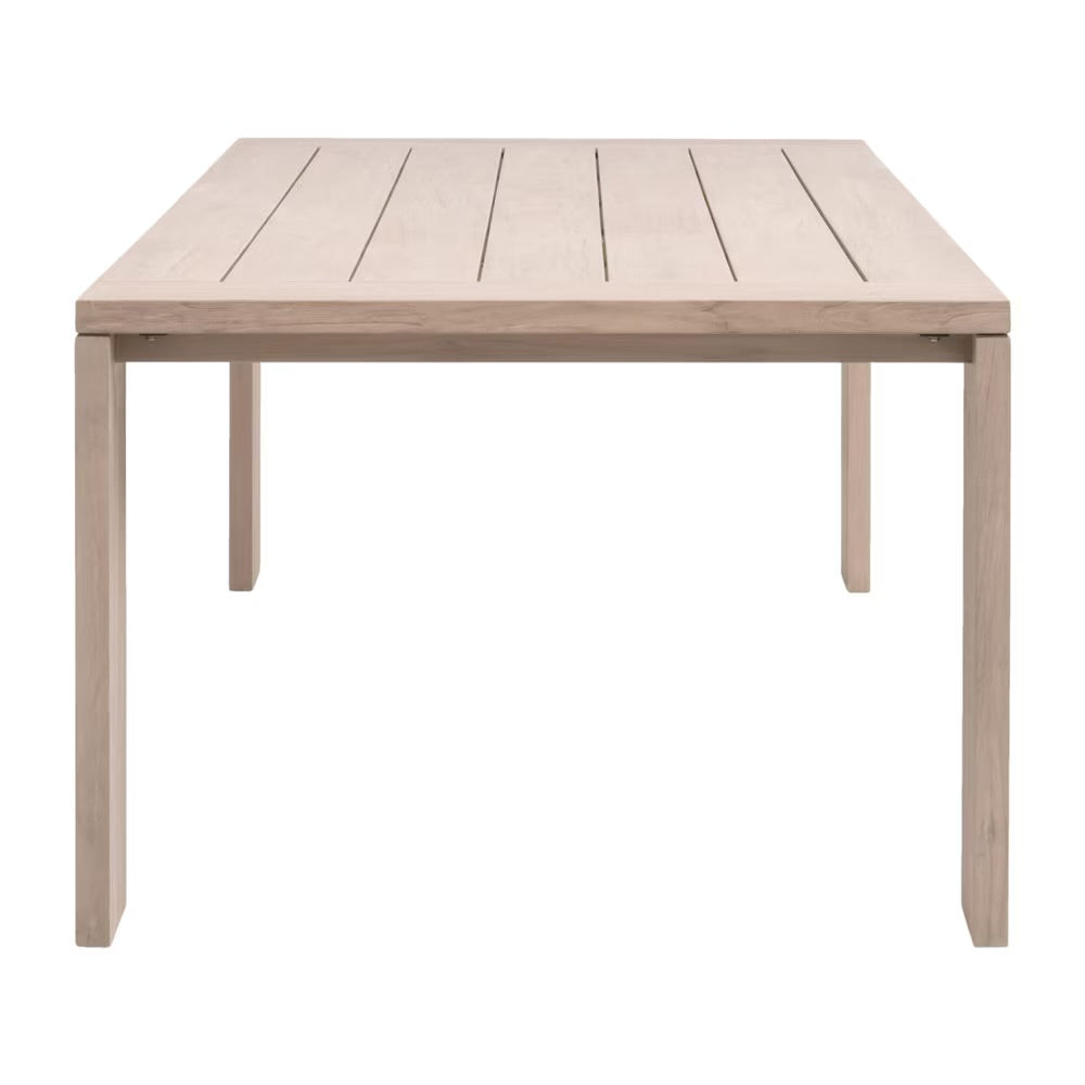 Essentials For Living Big Sur Outdoor Dining Table ~ Washed Ever Teak - Image 3