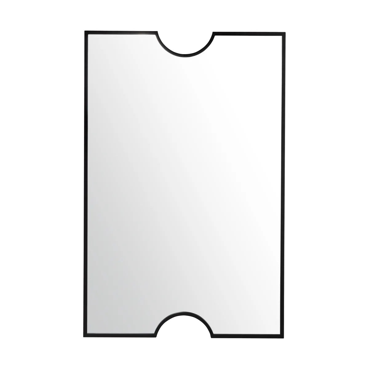 Crestview Collection Albany 2 Matte Black Finish Mirror - Image 1