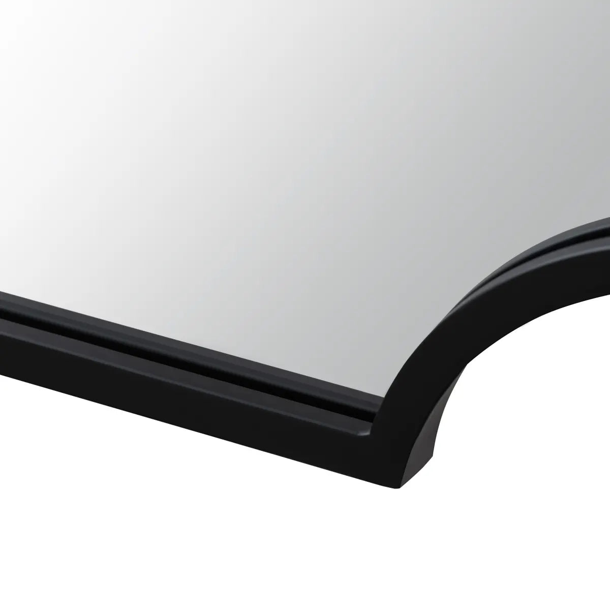 Crestview Collection Albany 2 Matte Black Finish Mirror - Image 2