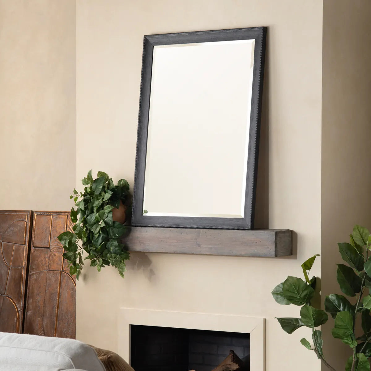 Crestview Collection Pierson 3 Graceful Grey Mirror - Image 1