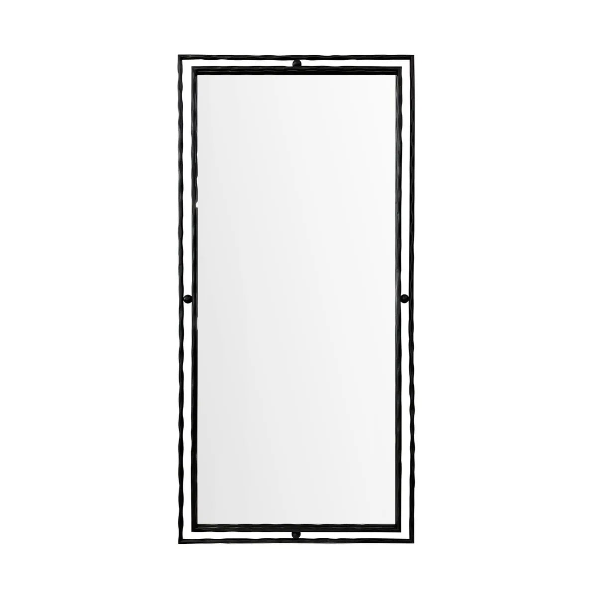 Crestview Collection Dover 1 Matte Black Mirror - Image 1