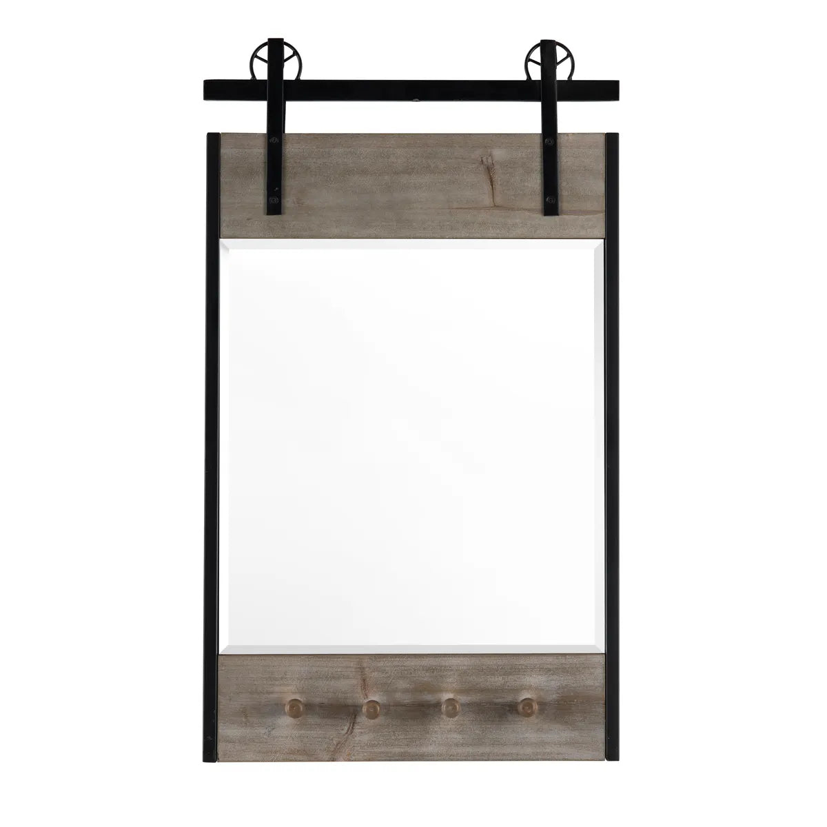 Crestview Collection Mason Barn Door Mirror - Image 1