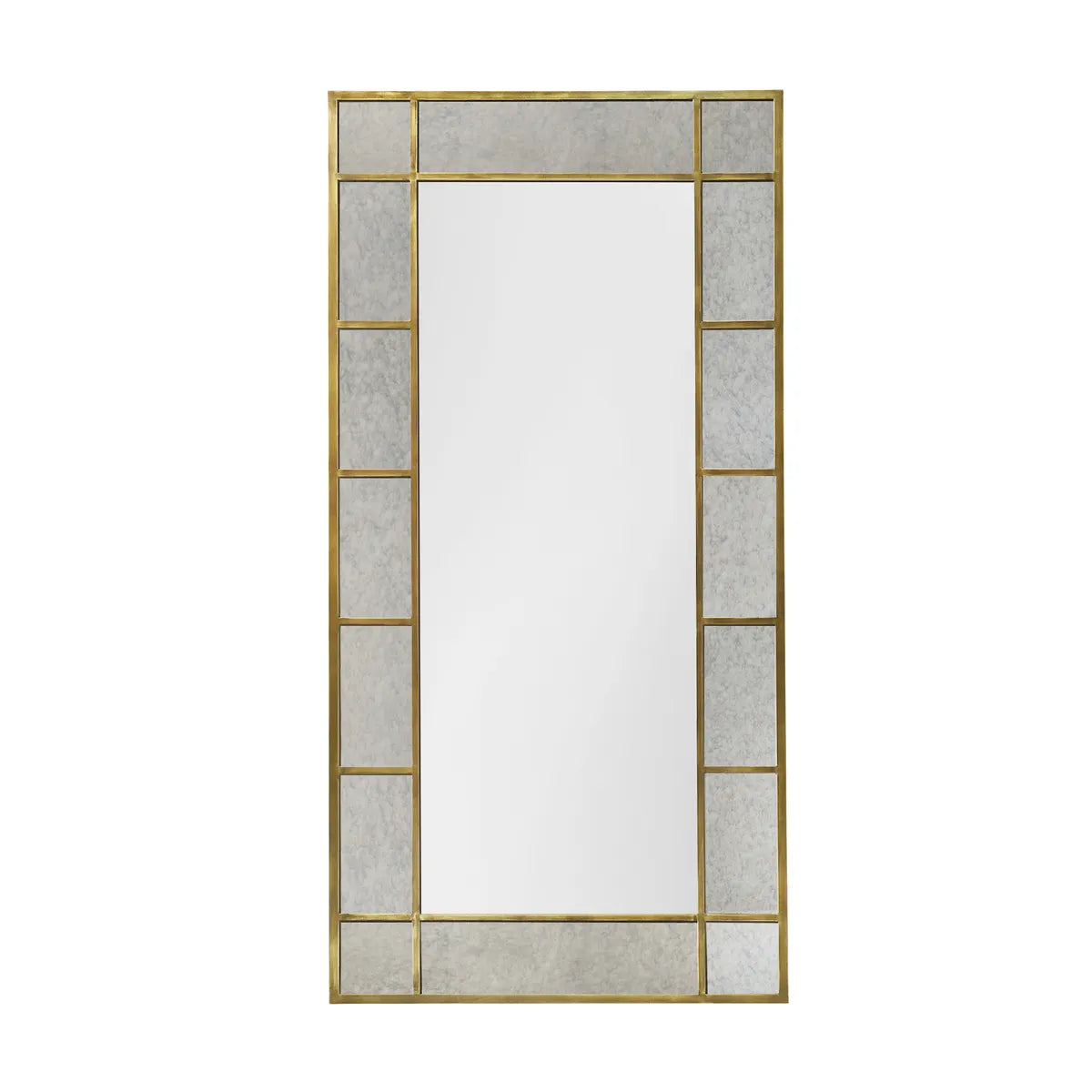 Crestview Collection Margo Antiqued Glass Around the Clear Glass Mirror - Image 2