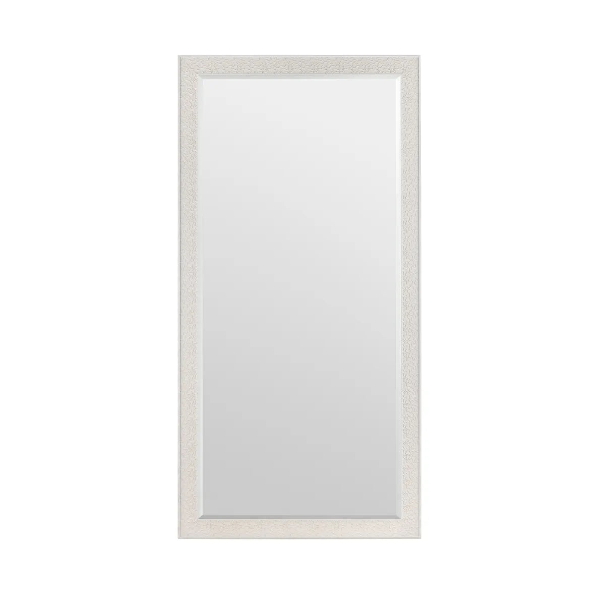 Crestview Collection Pierson 5 White Framed Mirror - Image 1