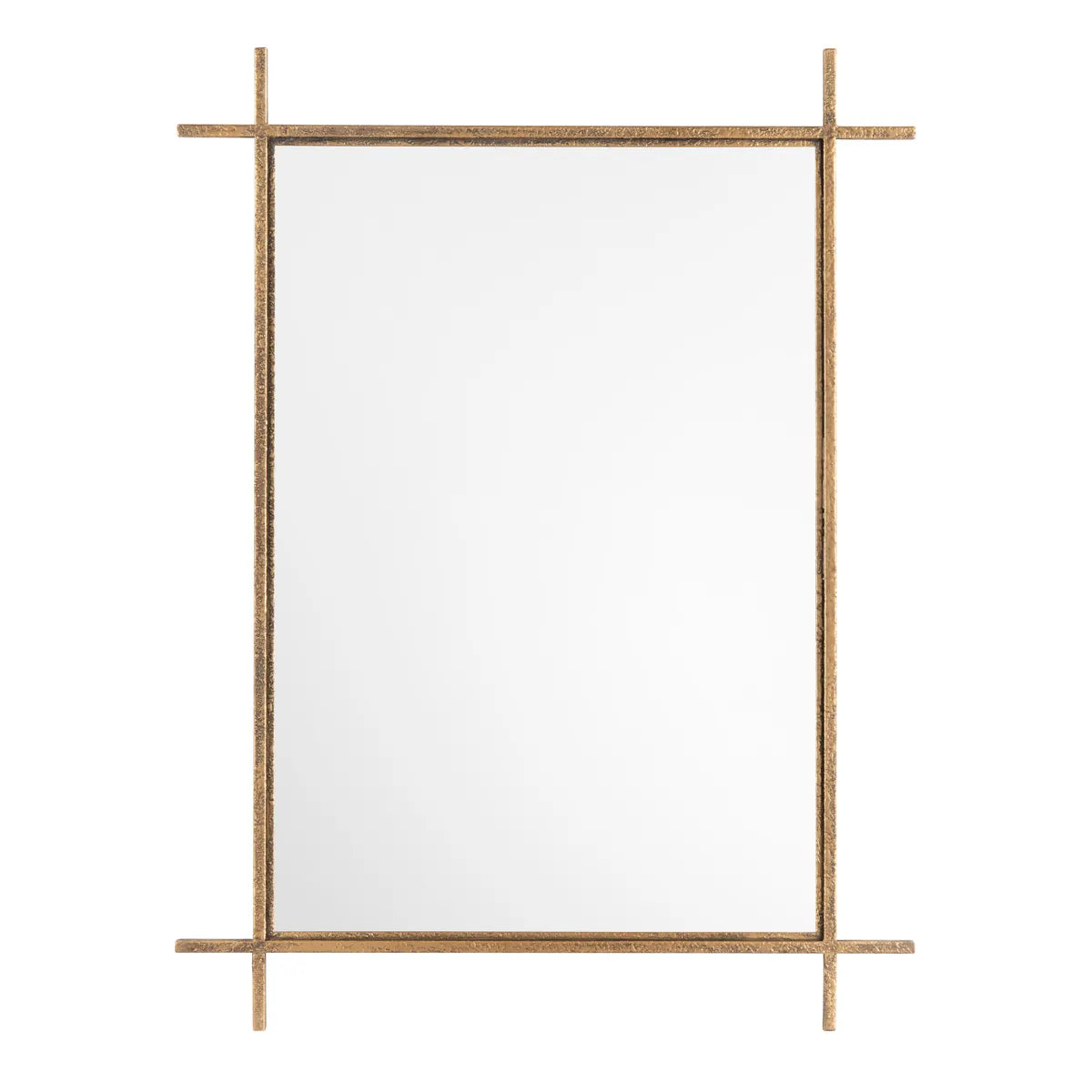 Crestview Collection Pierce 3 Gold Finished Mirror - Image 1