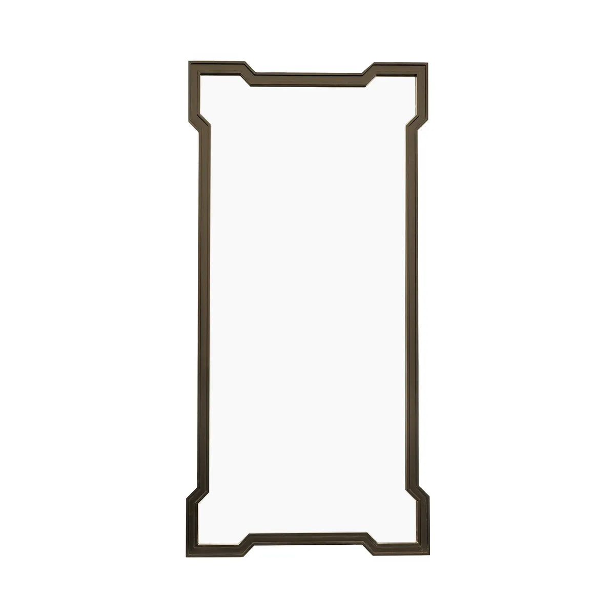 Crestview Collection Modern Edge Brushed Gold Mirror - Image 1