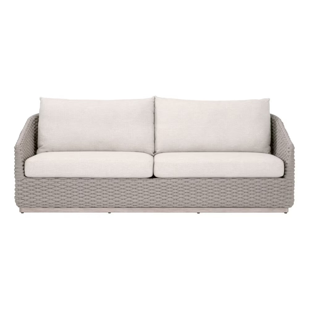 Essentials For Living Caspian Outdoor 89” Sofa ~ Performance Ecru Weave