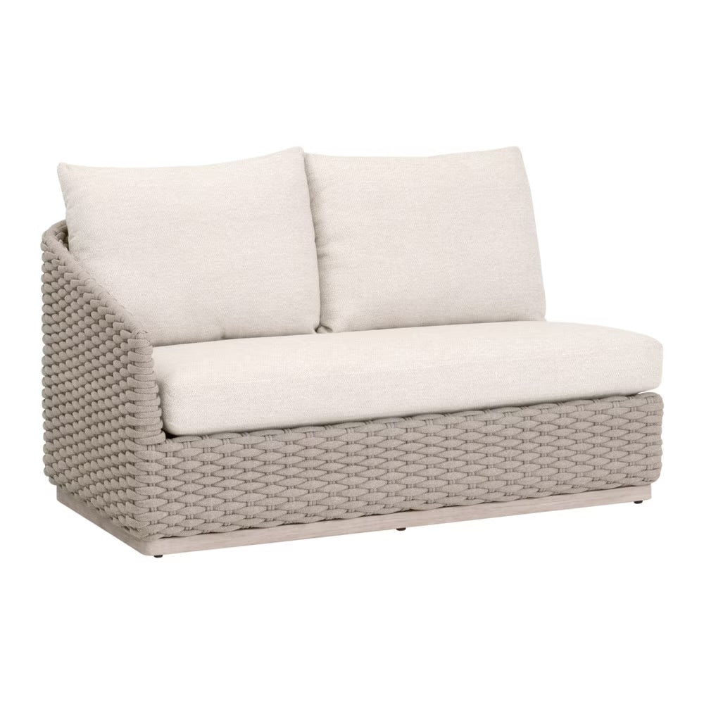 Essentials For Living Caspian Outdoor Modular Left- Facing, 1-Arm Sofa ~ Performance Ecru Weave - Image 2