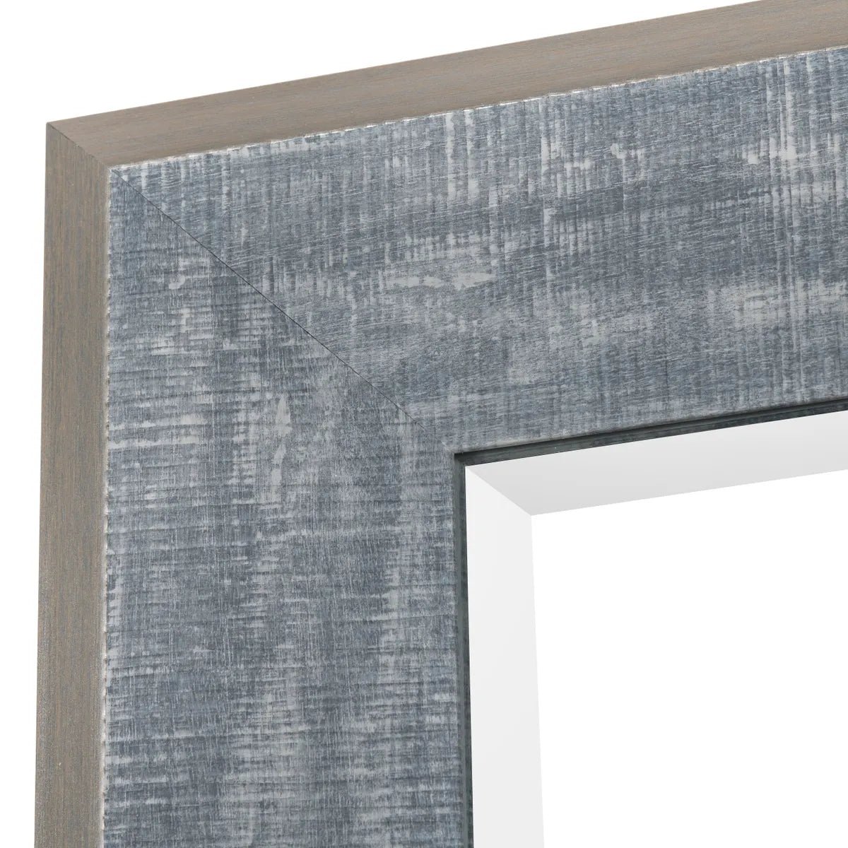 Crestview Collection Impressions Distressed Gray Framed Mirror - Image 2