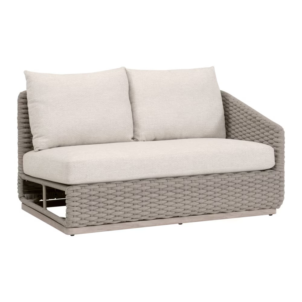 Essentials For Living Caspian Outdoor Modular Right- Facing, 1-Arm Sofa ~ Performance Ecru Weave - Image 2