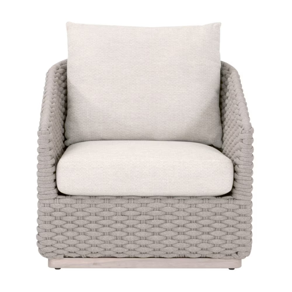 Essentials For Living Caspian Outdoor Sofa Chair ~ Performance Ecru Weave