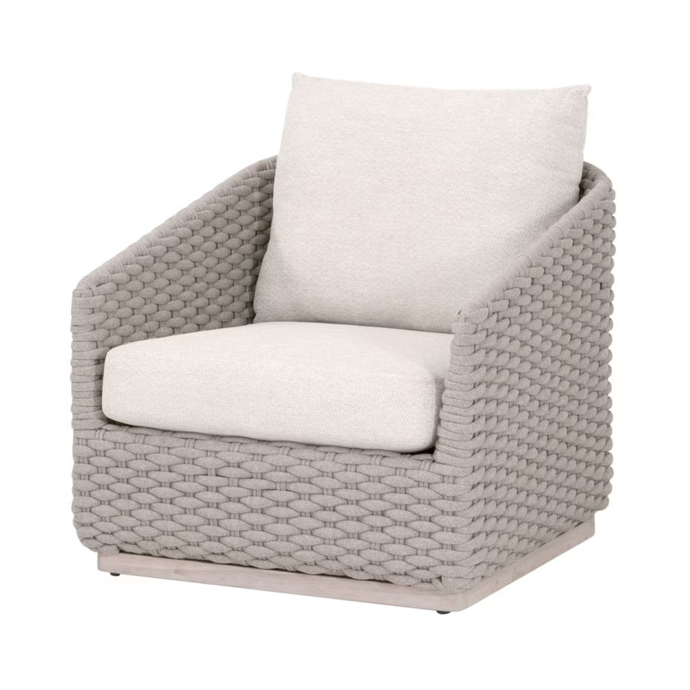 Essentials For Living Caspian Outdoor Sofa Chair ~ Performance Ecru Weave - Image 2