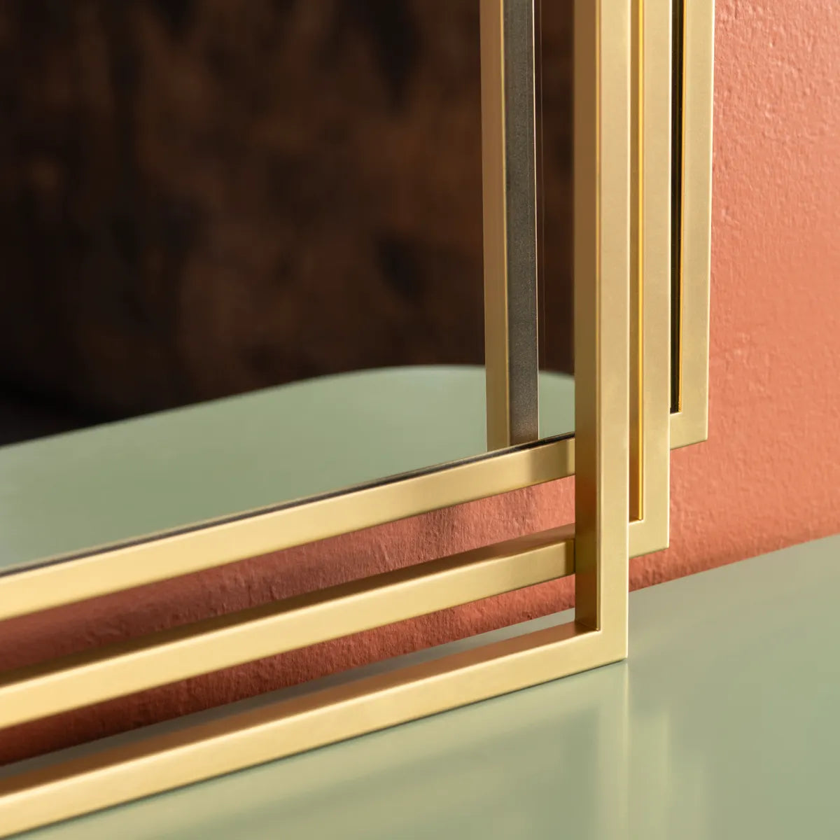 Crestview Collection Addy 2 Gold Mirror - Image 3