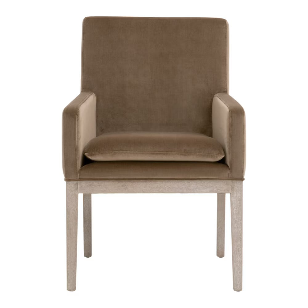Essentials For Living Drake Arm Chair ~ Caramel Velvet - Image 1