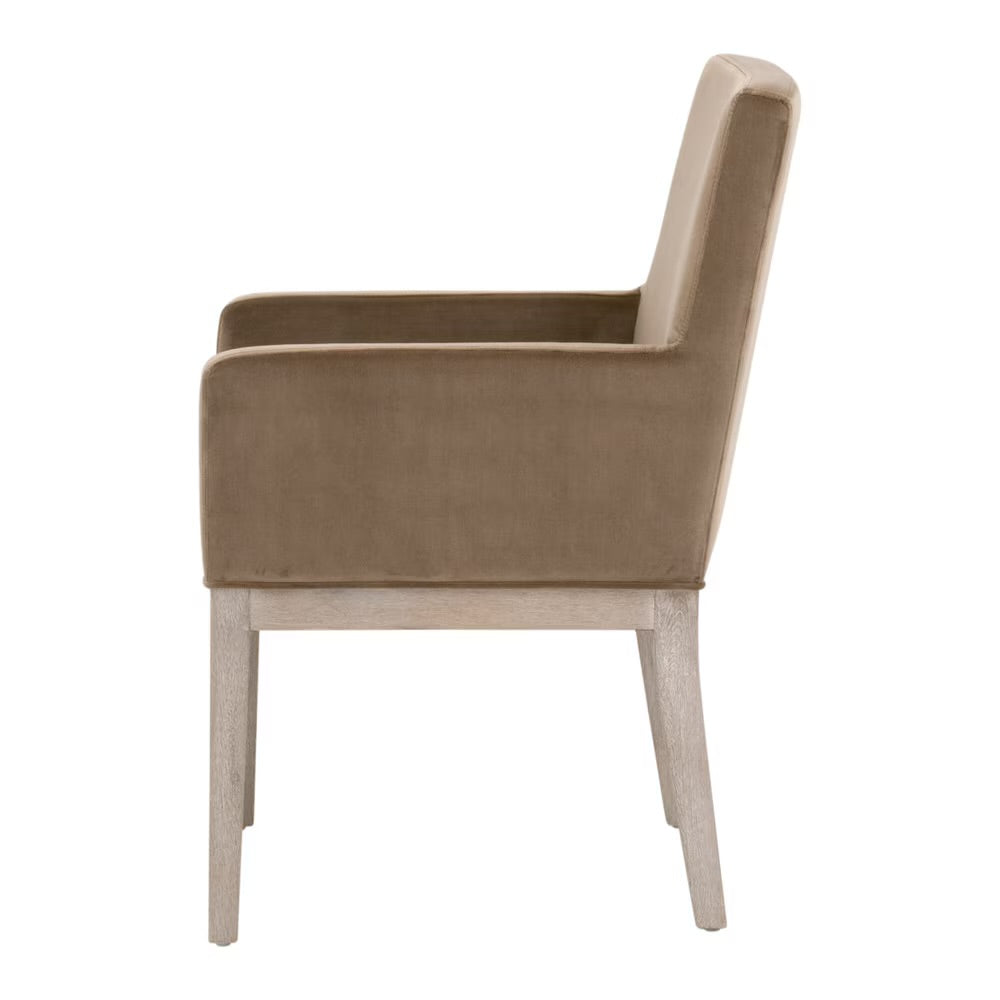 Essentials For Living Drake Arm Chair ~ Caramel Velvet - Image 3