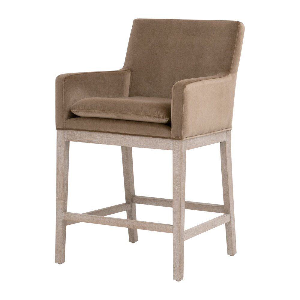 Essentials For Living Drake Counter Stool ~ Caramel Velvet - Image 2
