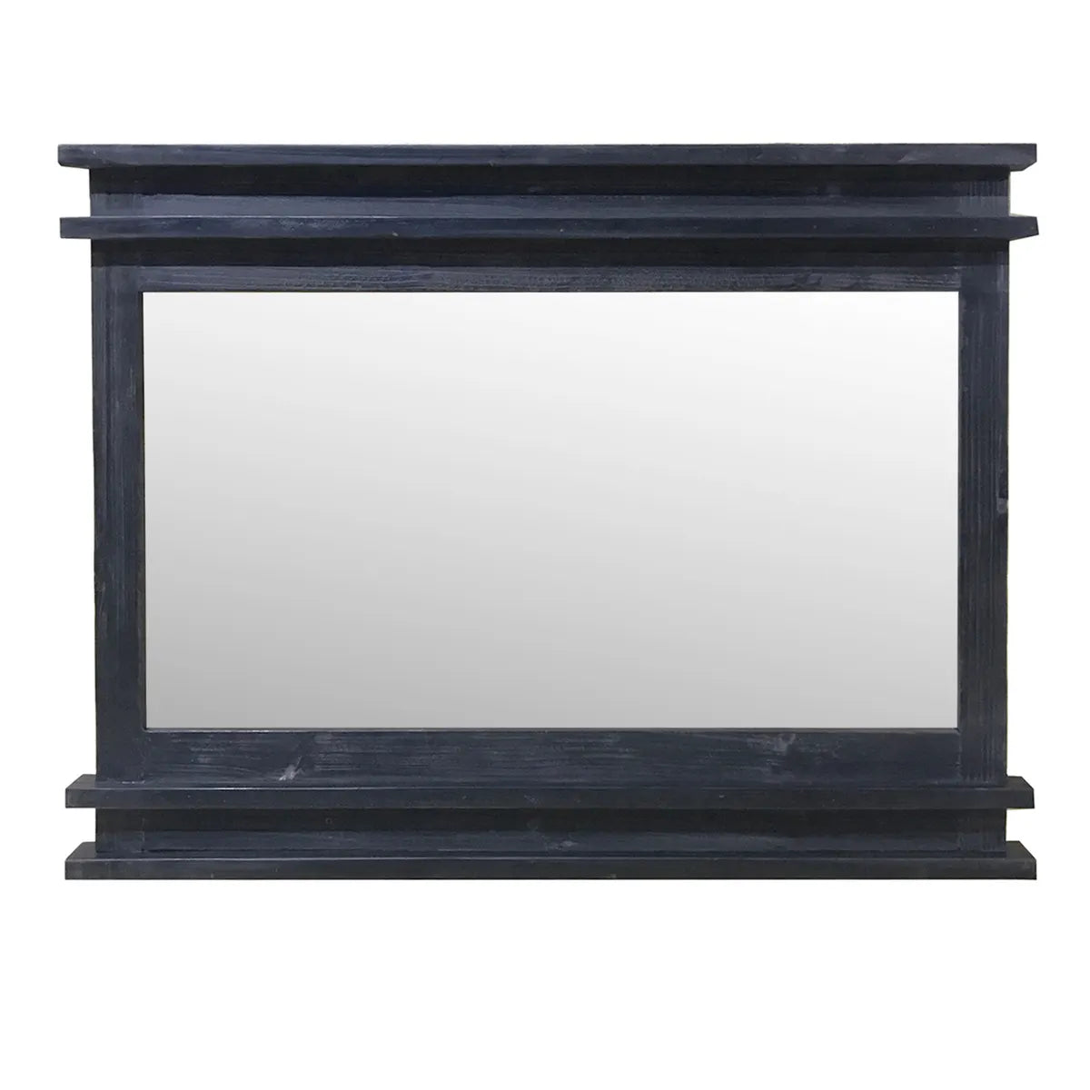 Crestview Collection Mantle Rustic Wood Mirror - Image 1