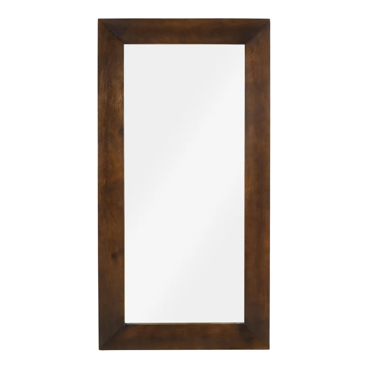 Crestview Collection Atticus Tall Brown Wooden Mirror - Image 1