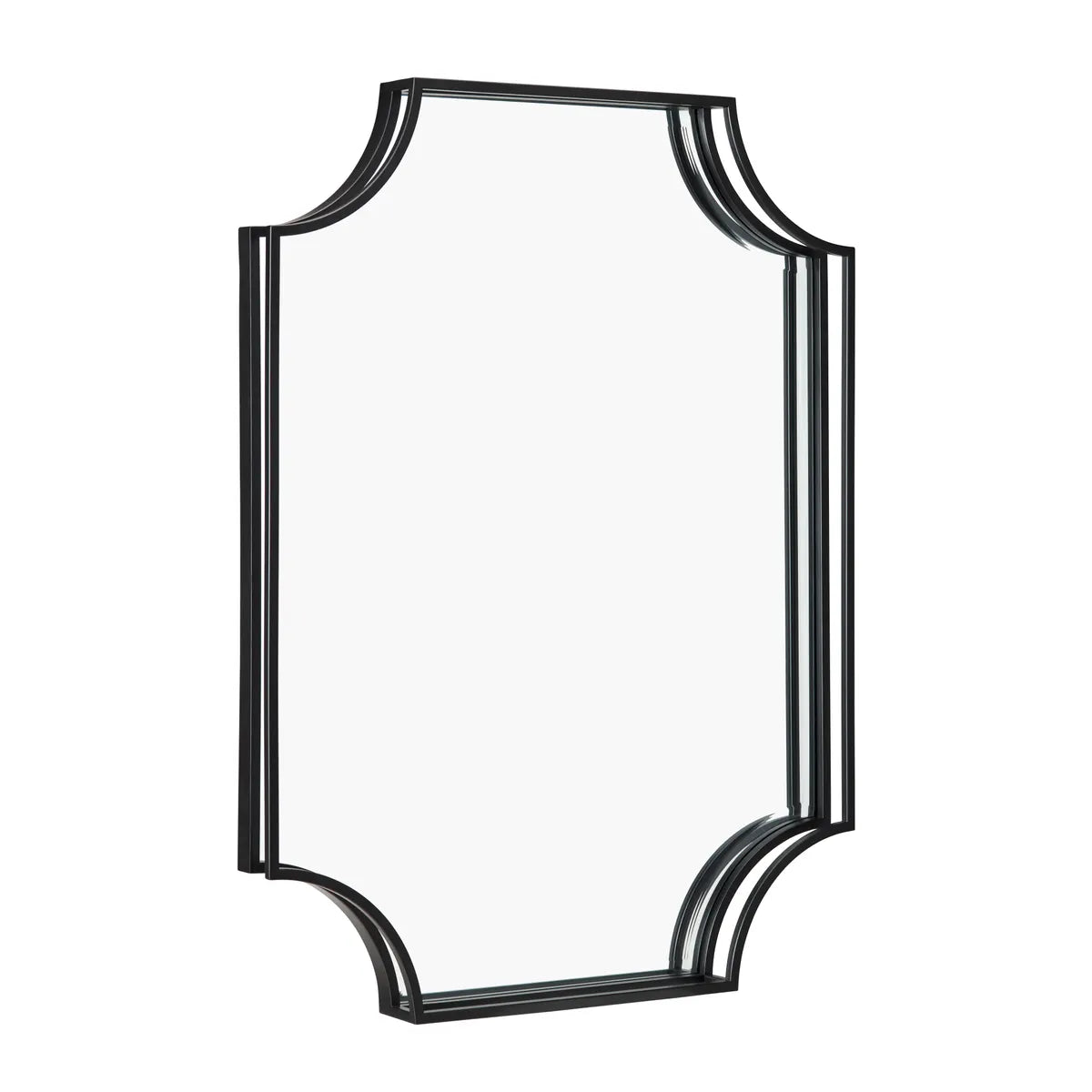 Crestview Collection Candor Black Framed Mirror - Image 1