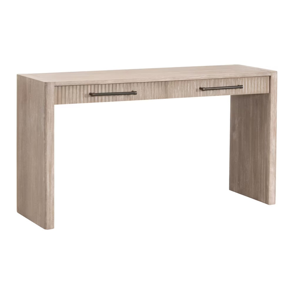 Essentials For Living Halloway 2- Drawer Console Table ~ Natural Gray Acacia - Image 3