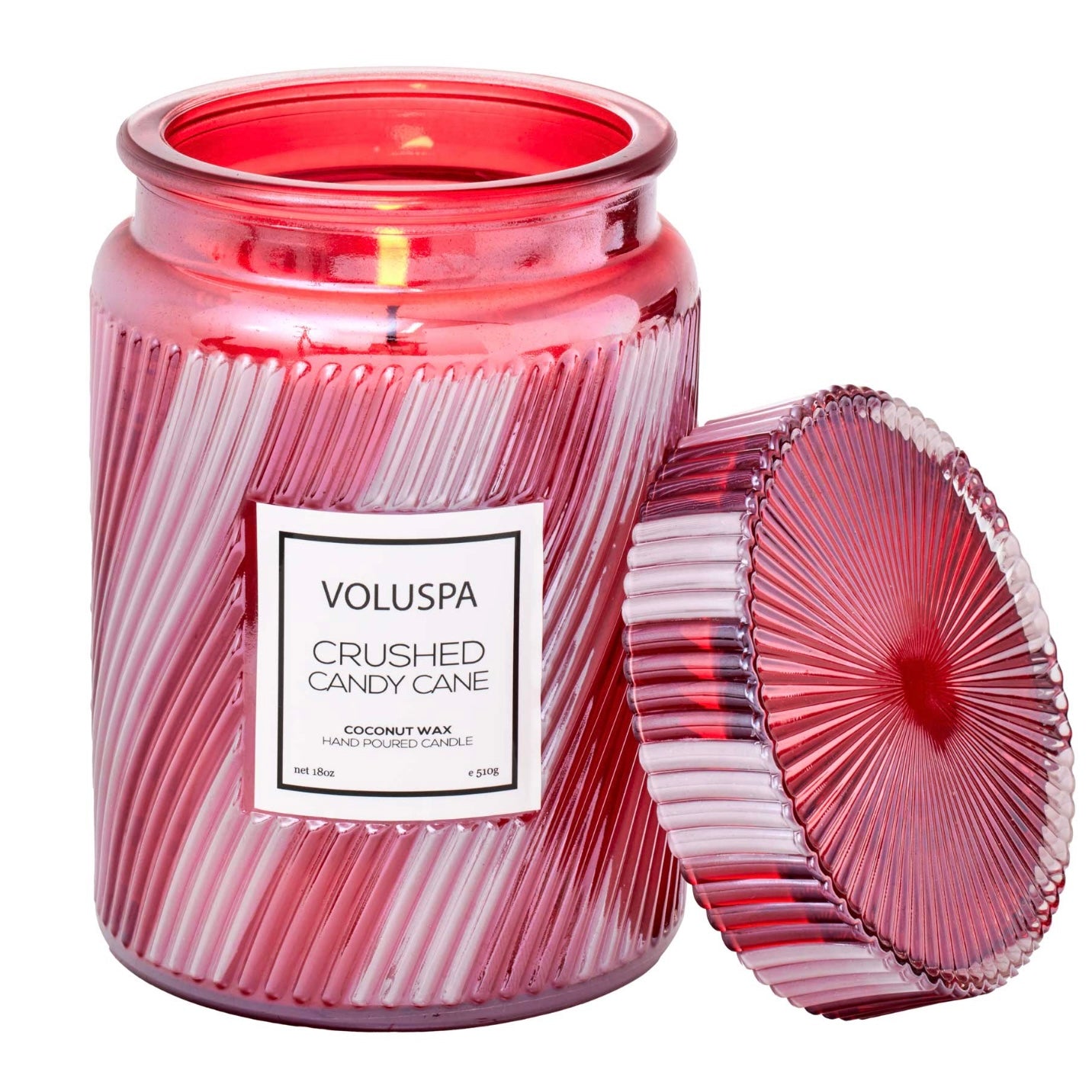 Voluspa Crushed Candy Cane Large Jar Candle ~ 18 oz. ~ SPRING SALE  ~ Limited Quantity - Image 3