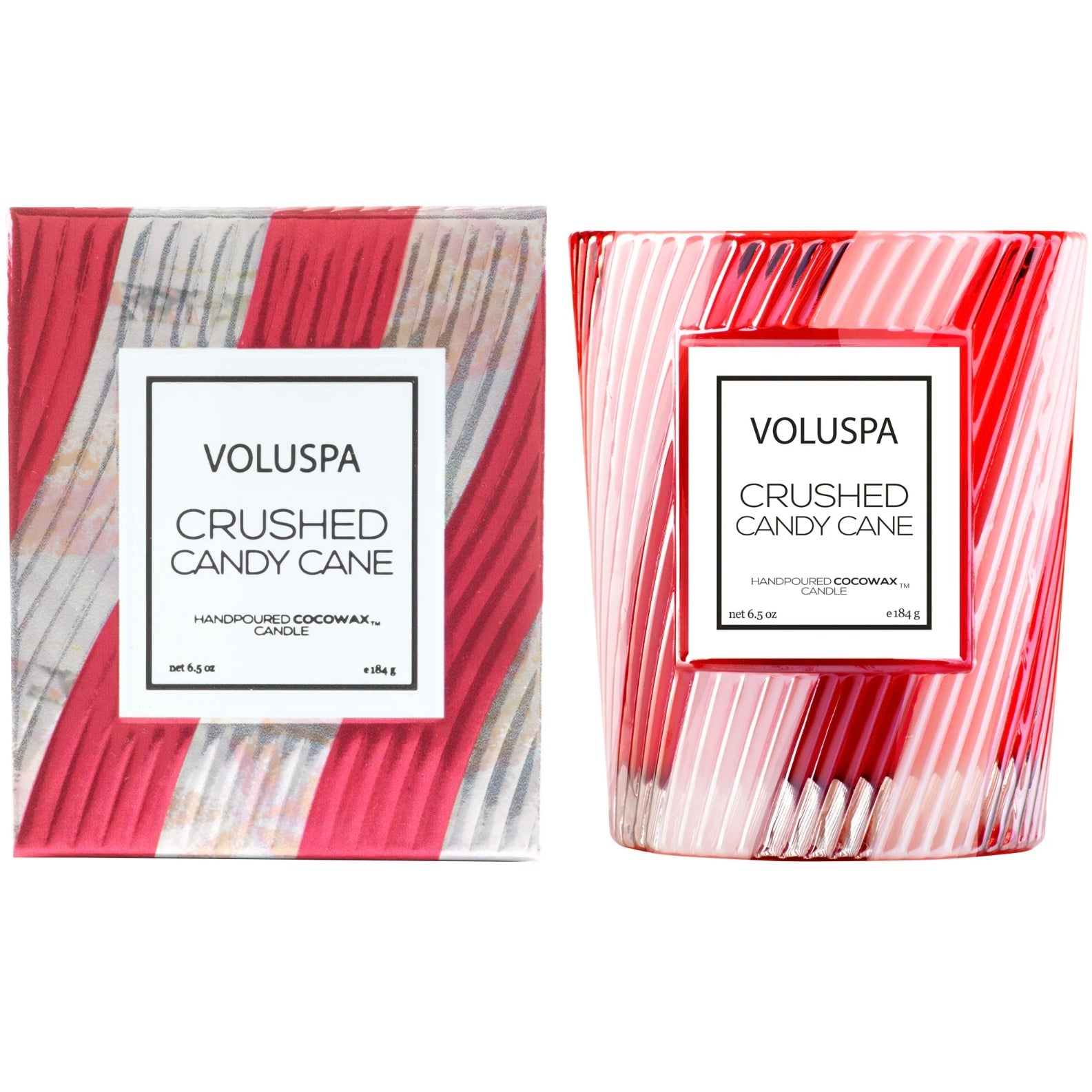 Voluspa Crushed Candy Cane Classic Candle ~ 6.5 oz. ~ SPRING SALE  ~ Limited Quantity