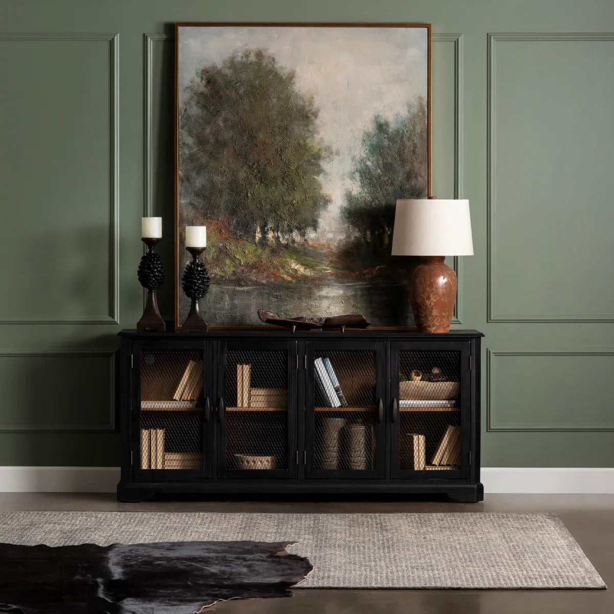 Crestview Collection Clara Hand Painted Wall Art - Image 1