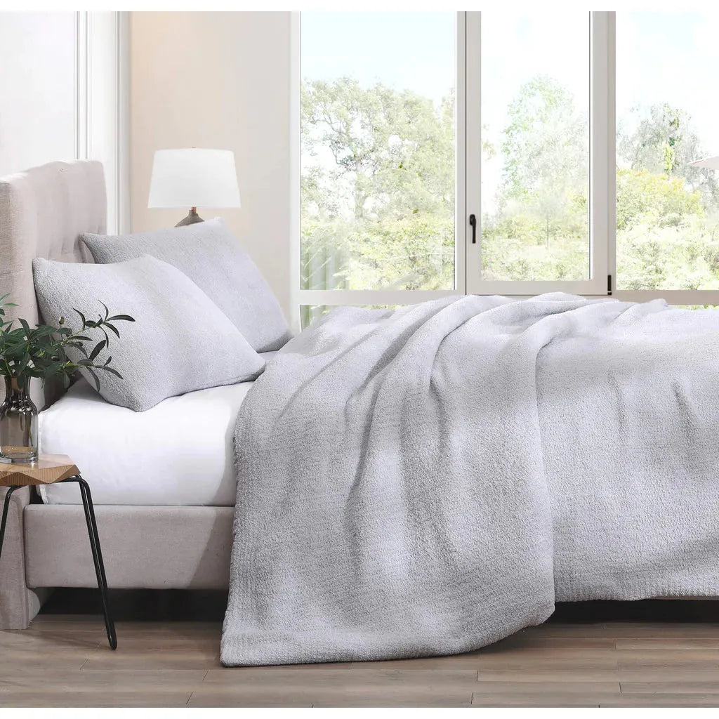 Sunday Citizen Cloud Gray Snug Bamboo King Size Duvet Cover - Image 3