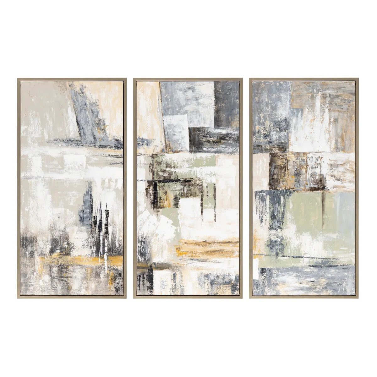 Crestview Collection Sebastian Wall Art ~ Set Of 3 - Image 1