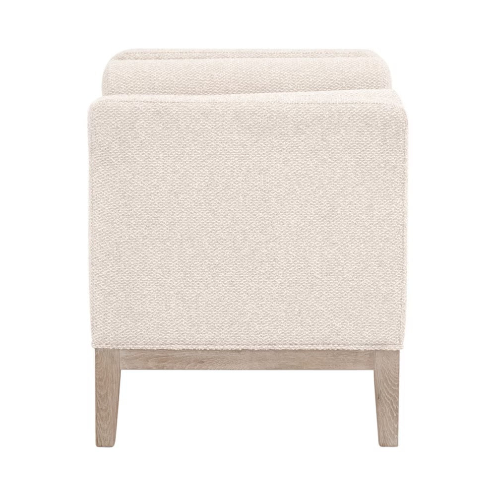 Essentials For Living Keaton Upholstered Accent Stool ~ LiveSmart Gellar-Linen - Image 3