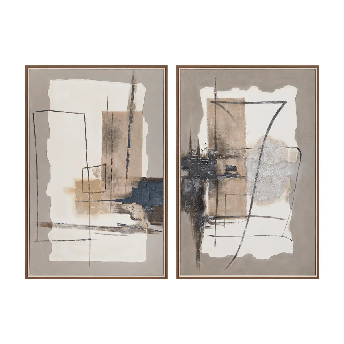 Crestview Collection Urban Layers Wall Art ~ Set Of 2 - Image 1