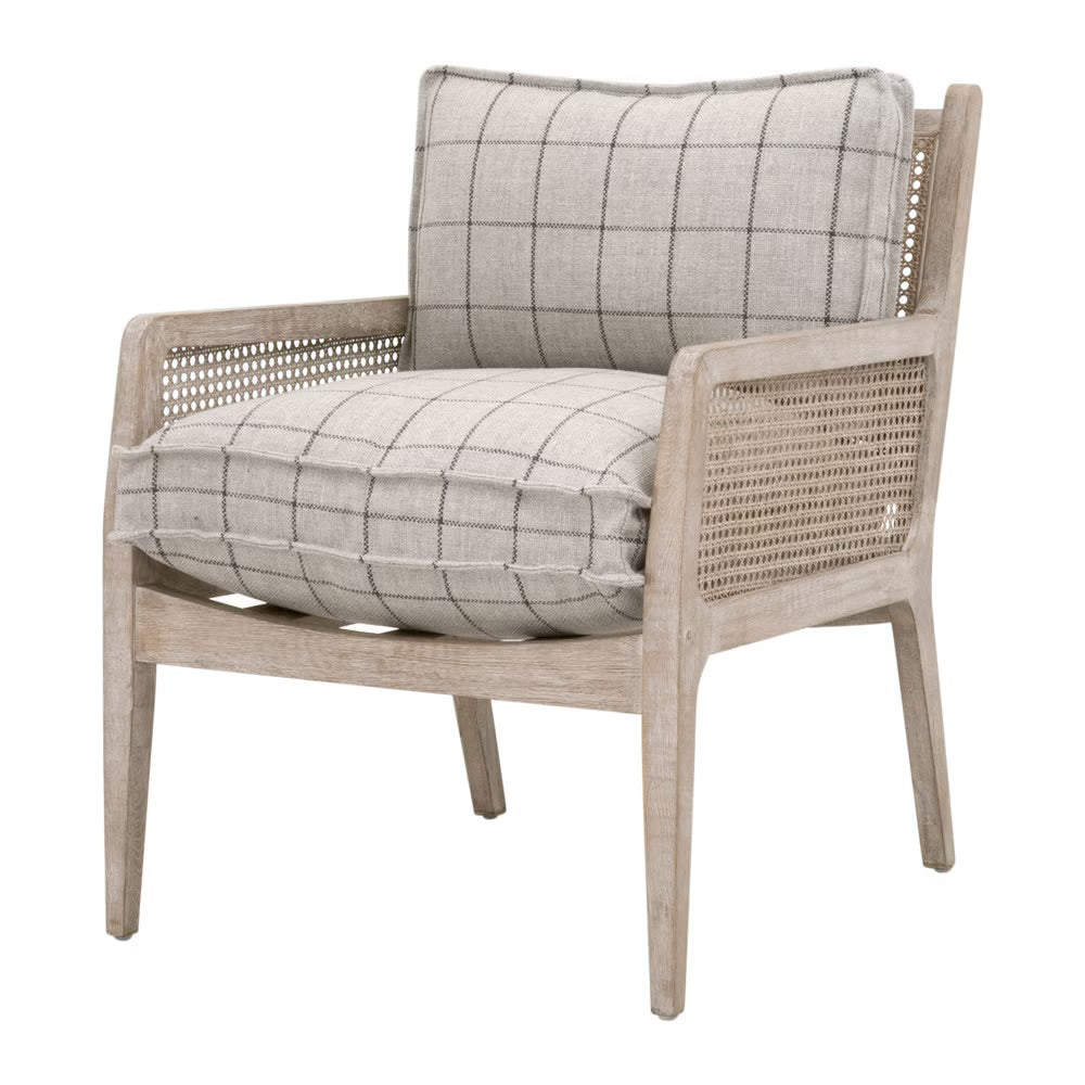 Essentials For Living Leone Club Chair ~ Windowpane Cement - Image 2