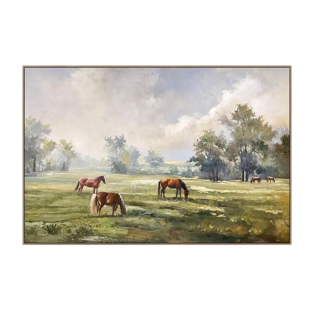 Crestview Collection Horse Fields Wall Art - Image 1