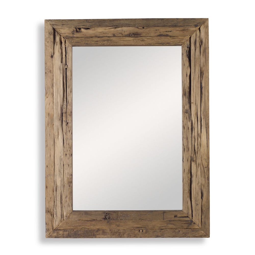 Uttermost Rennick Rustic Pine Wood Framed Mirror - Image 3