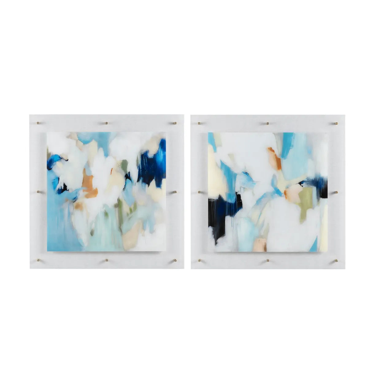 Crestview Collection Color Waves 1 Wall Art ~ Set Of 2 - Image 1