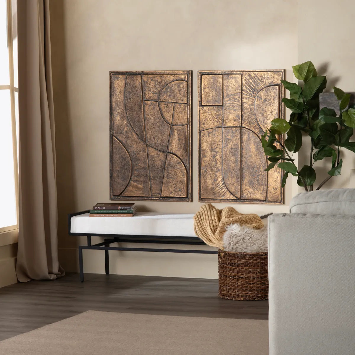 Crestview Collection Harlow Wall Art ~ Set Of 2 - Image 1