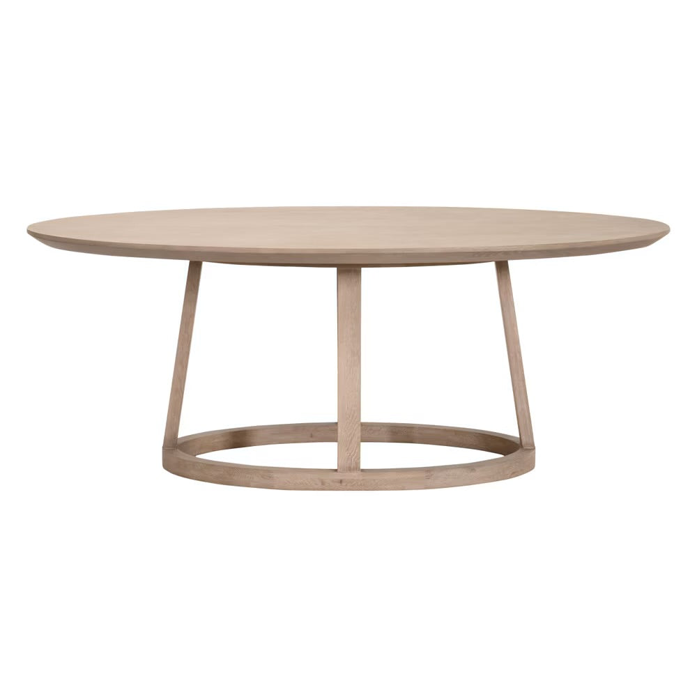 Essentials For Living Reeves Oval Dining Table 78" x 48" ~ Smoke Gray Oak - Image 1