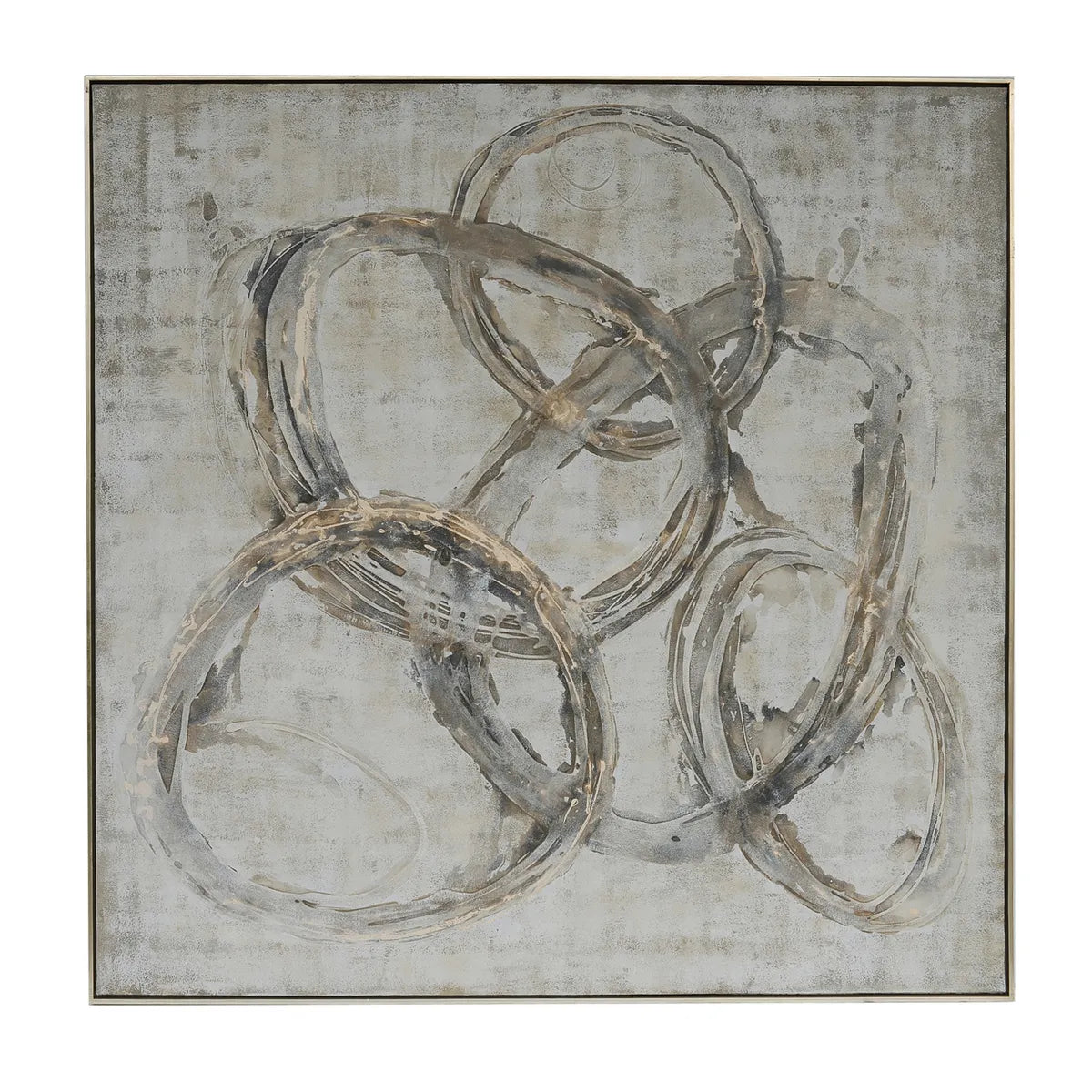Crestview Collection Concentric Circles Wall Art - Image 1
