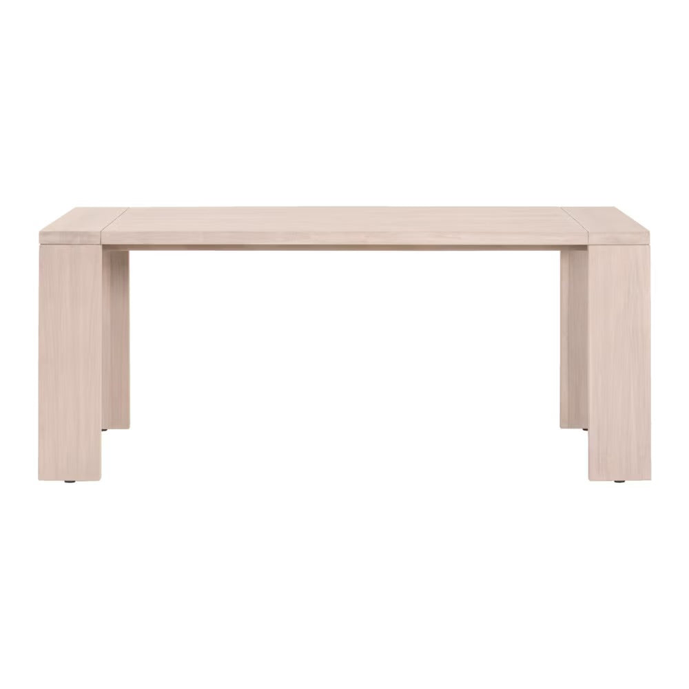 Essentials For Living Sur Outdoor Dining Table ~ Washed Ever Teak - Image 1
