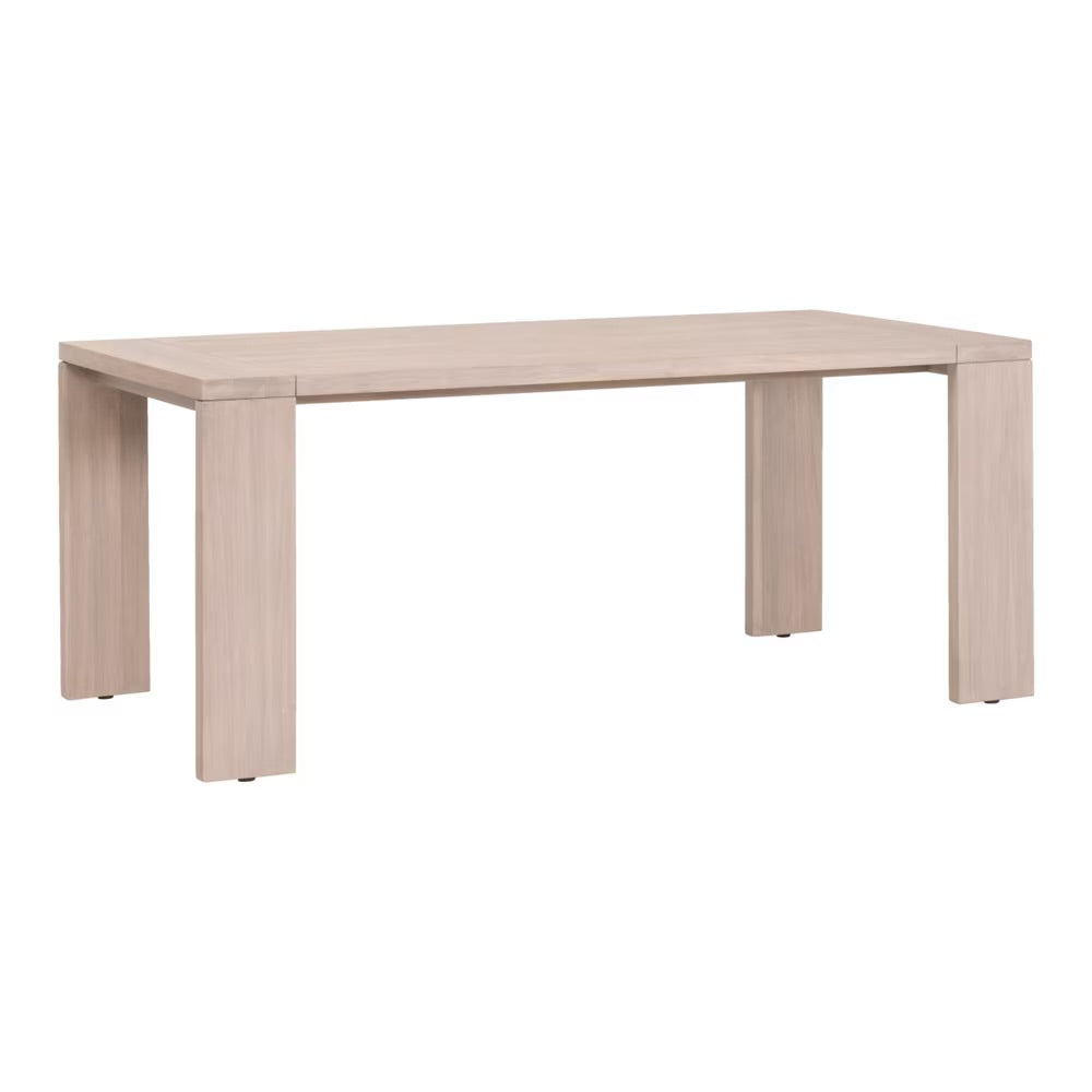 Essentials For Living Sur Outdoor Dining Table ~ Washed Ever Teak - Image 2