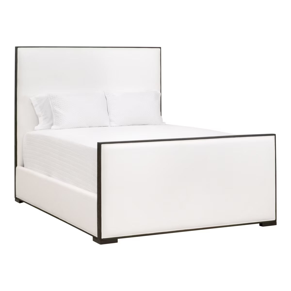 Essentials For Living Tailor Standard King Bed ~ LiveSmart Peyton-Pearl Performance Fabric Matte Brown Oak ~ LAST CHANE ~ LIMITED  QUANTITY - Image 2