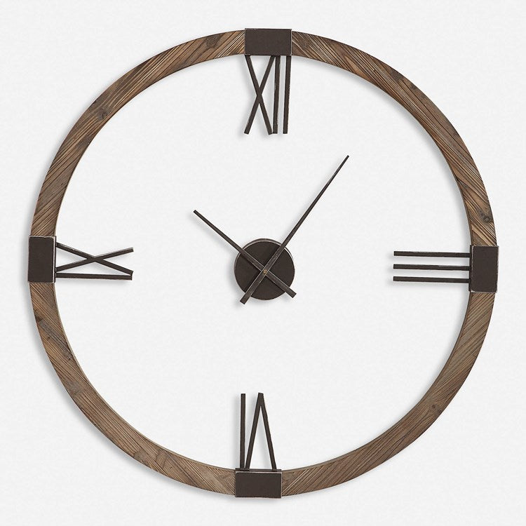 Uttermost Marcelo Rustic Modern Wall Clock - Image 2
