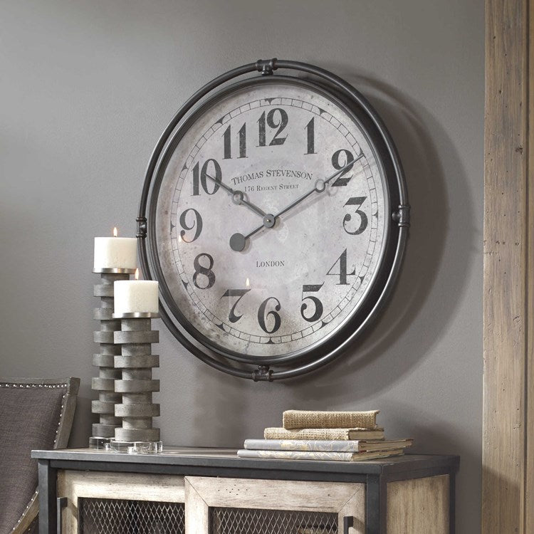 Uttermost Nakul Industrial Wall Clock - Image 2