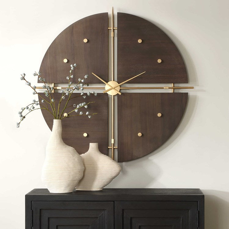 Uttermost Walnut Elegance Wall Clock - Image 1