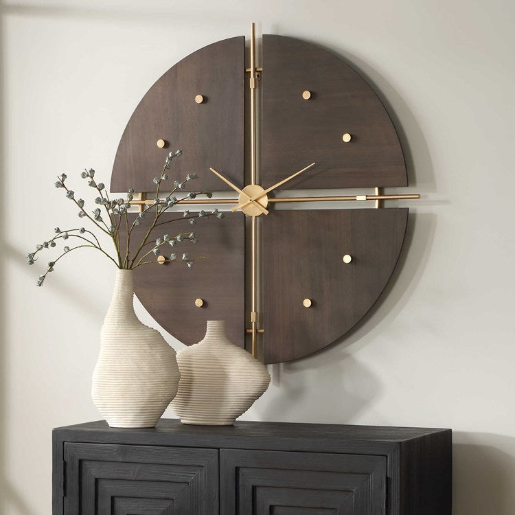 Uttermost Walnut Elegance Wall Clock - Image 3