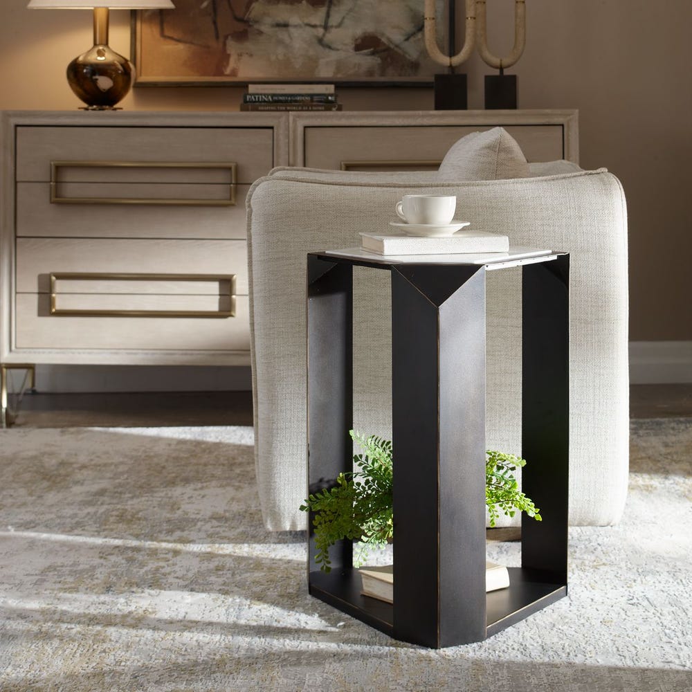 Uttermost Keenan Modern Geometric Accent Table - Image 2