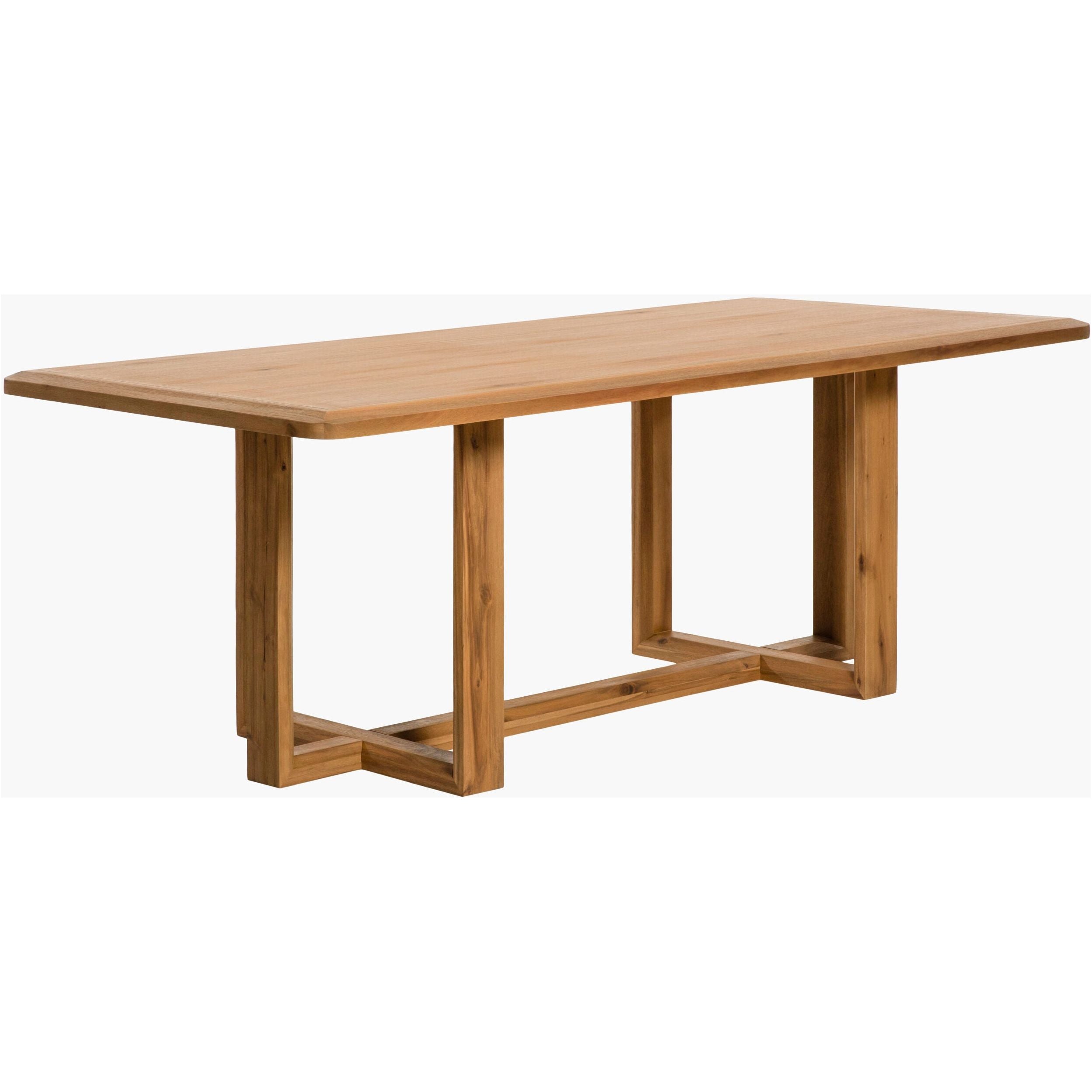 Surya Northbank Wheat Brushed Acacia Wood Dining Table - Image 1