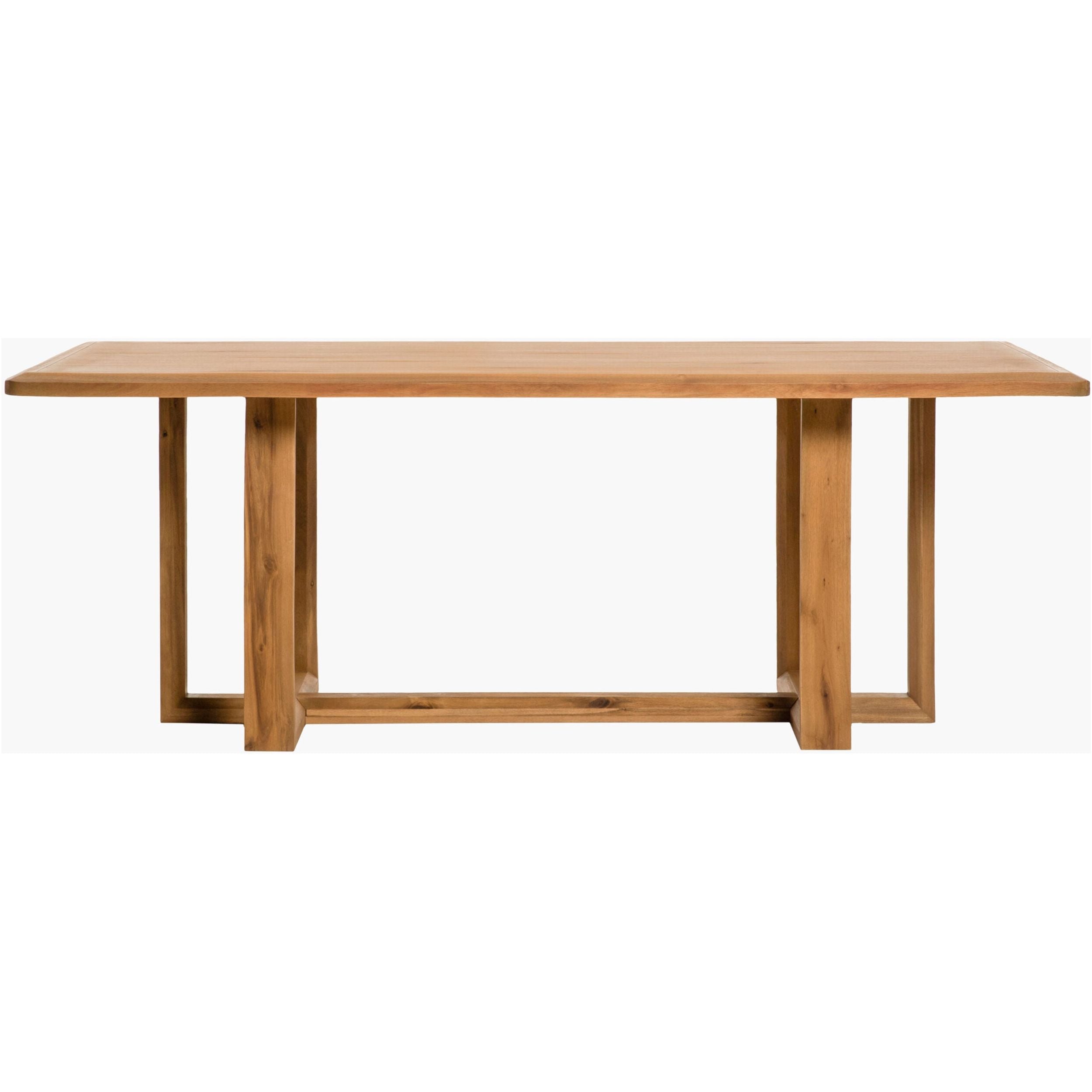 Surya Northbank Wheat Brushed Acacia Wood Dining Table - Image 2