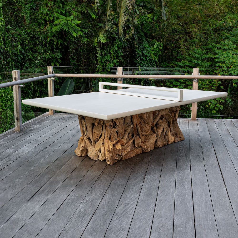 Uttermost Stonewood Ping Pong Dining Table ~ Indoor & Outdoor Use - Image 1