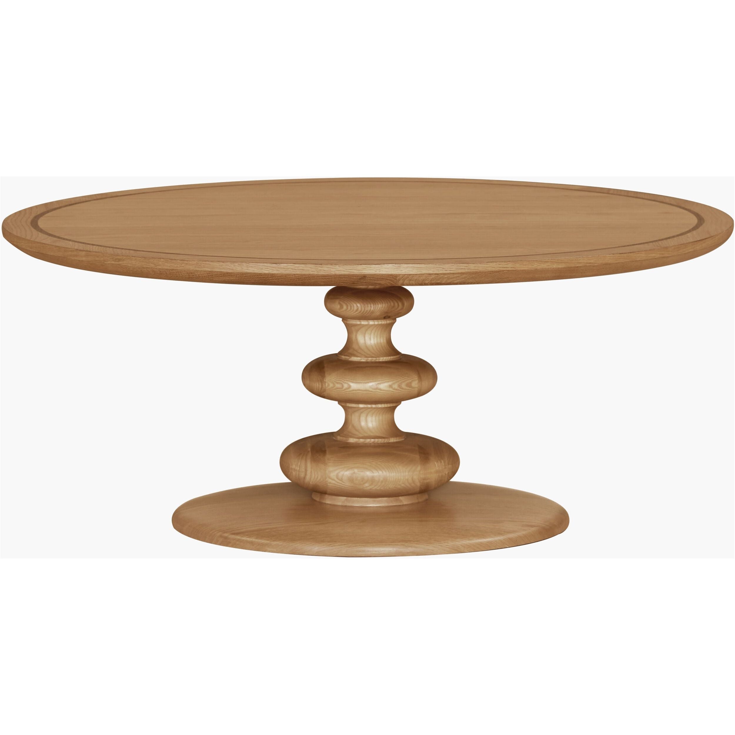 Surya Adour Modern Natural Oak Round Coffee Table - Image 2